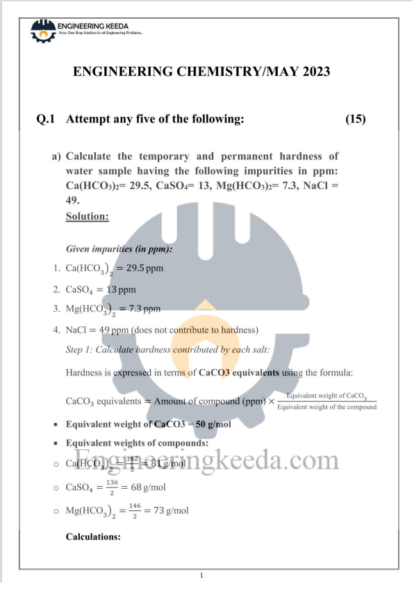 APPLIED CHEMISTRY