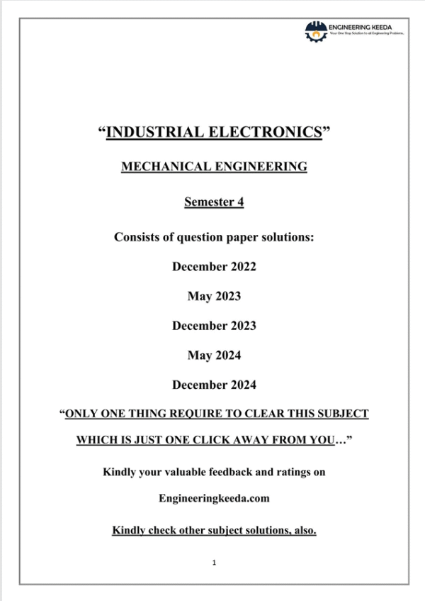 INDUSTRIAL ELECTRONICS